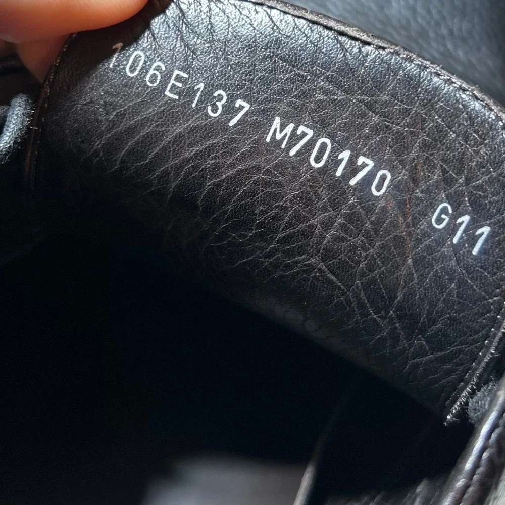 A. Testoni Mens Black Pebbled Leather Chukka Boots Made in Italy‎ Size 11
